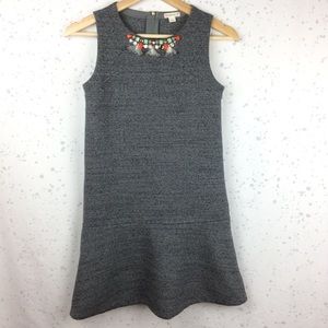 Crewcuts Jeweled Tassel Drop Waist Dress Girl's 14